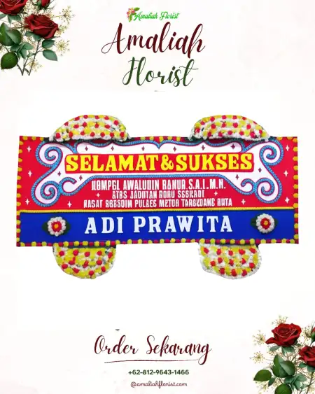 Papan Bunga Ucapan Selamat Pitu